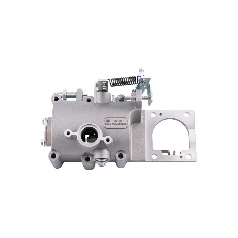 Pompa di iniezione del carburante per motore diesel bicilindrico tipo 2V100F (incluso meccanismo di regolazione della velocità), struttura a doppio stantuffo, adatta per motori con diametro del cilindro × corsa di 100 × 85 mm, applicabile al motore bicilindrico 2V100F raffreddato ad aria